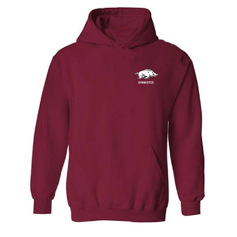 Arkansas - NCAA Women's Gymnastics : Kalyxta Gamiao - Classic Shersey Hooded Sweatshirt Hoodie with V-Neck Classic Versatile Arkansas - NCAA Women's Gymnastics : Kalyxta Gamiao - Classic Shersey Hooded Sweatshirt Hoodie with V-Neck Classic Versatile
