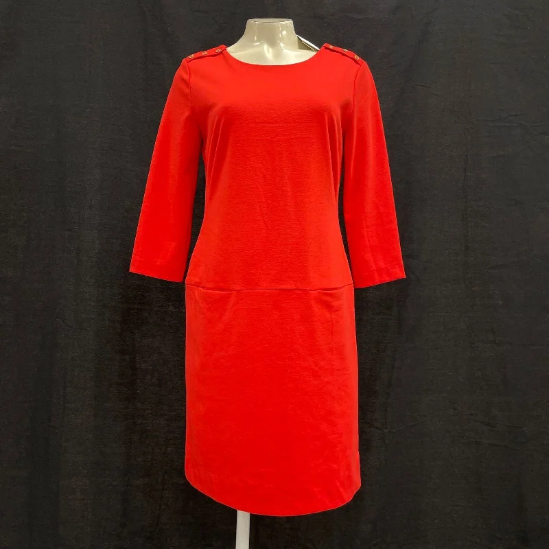 NWT Wmns BANANA REPUBLIC Blood Orange 3/4 Sleeve Dress Sz S MSRP$79.99 Tunics Office stylish NWT Wmns BANANA REPUBLIC Blood Orange 3/4 Sleeve Dress Sz S MSRP$79.99 Tunics Office stylish