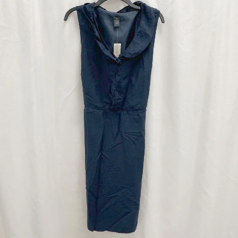 NWT Wmns ANN TAYLOR Navy Blue Linen Sheath Ruffle Tie Dress Sz 14 MSRP $109.99 Tunics Versatile stylish NWT Wmns ANN TAYLOR Navy Blue Linen Sheath Ruffle Tie Dress Sz 14 MSRP $109.99 Tunics Versatile stylish