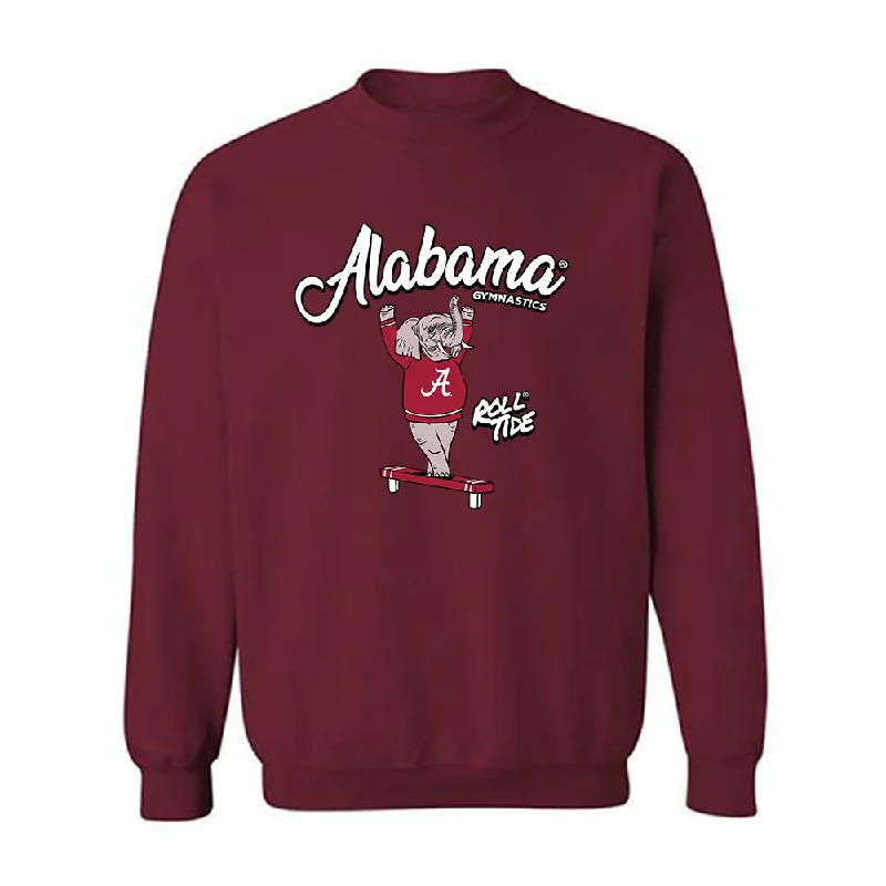 Alabama - NCAA Women's Gymnastics : Kylee Kvamme - Crewneck Sweatshirt Hoodie with Double Zipper Versatile Adjustable Alabama - NCAA Women's Gymnastics : Kylee Kvamme - Crewneck Sweatshirt Hoodie with Double Zipper Versatile Adjustable