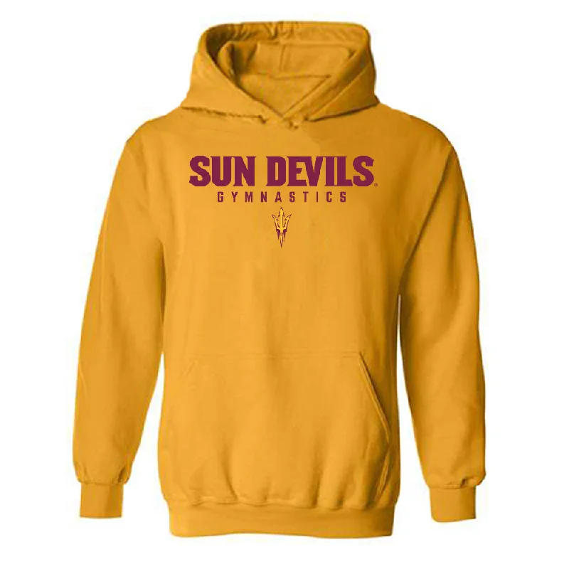 Arizona State - NCAA Women's Gymnastics : Lilia Purler - Classic Shersey Hooded Sweatshirt Hoodie with Drawstring Waist Adjustable Fitted Arizona State - NCAA Women's Gymnastics : Lilia Purler - Classic Shersey Hooded Sweatshirt Hoodie with Drawstring Waist Adjustable Fitted
