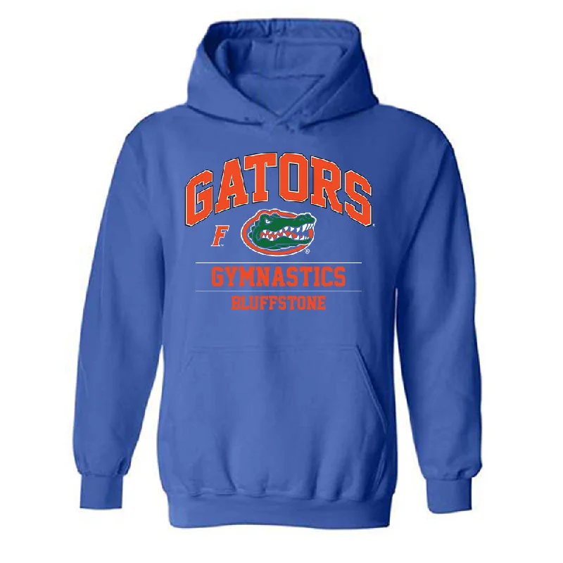 Florida - NCAA Women's Gymnastics : Kaylee Bluffstone - Classic Fashion Shersey Hooded Sweatshirt Hoodie with Elastic Cuffs Stretchable Comfortable Florida - NCAA Women's Gymnastics : Kaylee Bluffstone - Classic Fashion Shersey Hooded Sweatshirt Hoodie with Elastic Cuffs Stretchable Comfortable