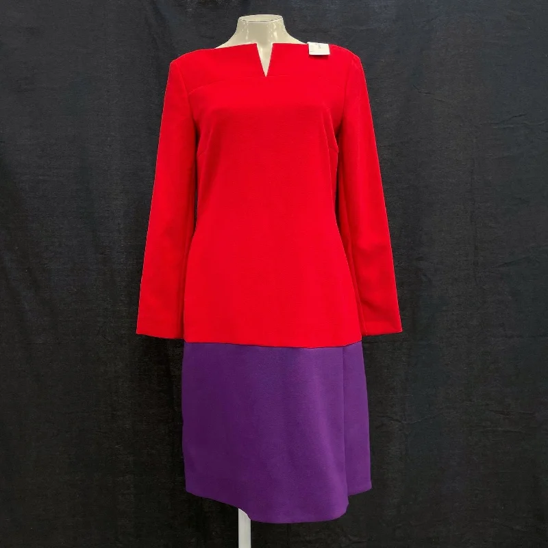 NWT Wmns L.K. BENNET London Red & Purple Long Sleeve Pandora Dress Sz 6 MSRP$425 Tunics Business professional NWT Wmns L.K. BENNET London Red & Purple Long Sleeve Pandora Dress Sz 6 MSRP$425 Tunics Business professional