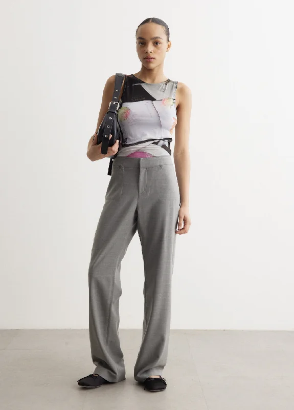 Baozi Pants Casual Plaid Pants