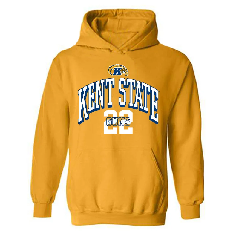 Kent State - NCAA Women's Gymnastics : Alyssa Guns - Classic Fashion Shersey Hooded Sweatshirt Hoodie with Applique Textured Unique Kent State - NCAA Women's Gymnastics : Alyssa Guns - Classic Fashion Shersey Hooded Sweatshirt Hoodie with Applique Textured Unique