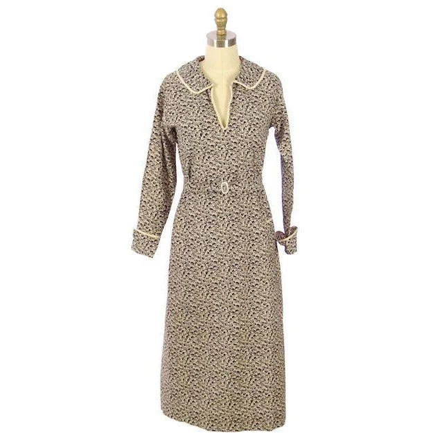 Vintage Womens Day Dress 1920s Black & White Abstract Print 36 Bust Tunics Lace romantic Vintage Womens Day Dress 1920s Black & White Abstract Print 36 Bust Tunics Lace romantic