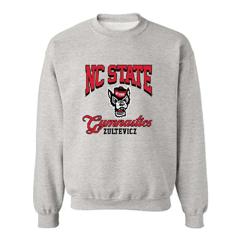 NC State - NCAA Women's Gymnastics : Krista Zultevicz - Fashion Shersey Crewneck Sweatshirt Hoodie Jacket Zipper Layering NC State - NCAA Women's Gymnastics : Krista Zultevicz - Fashion Shersey Crewneck Sweatshirt Hoodie Jacket Zipper Layering