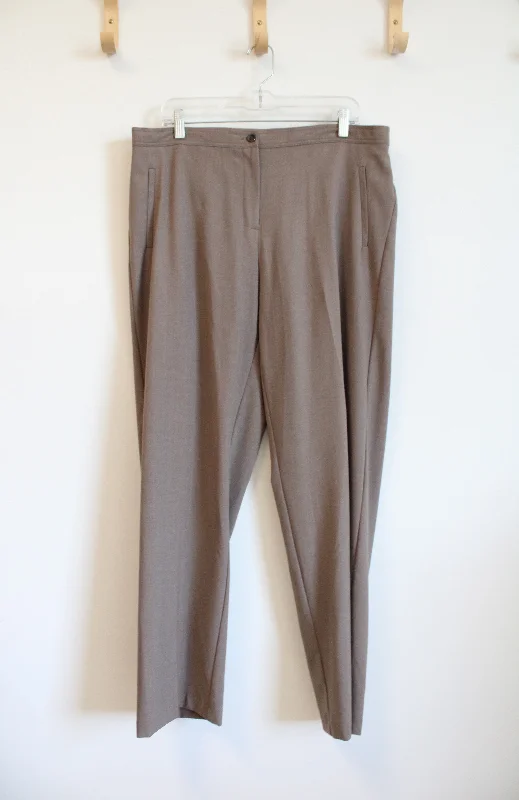 Briggs New York Brown Dress Pants | 16 Soft Stretch Leggings