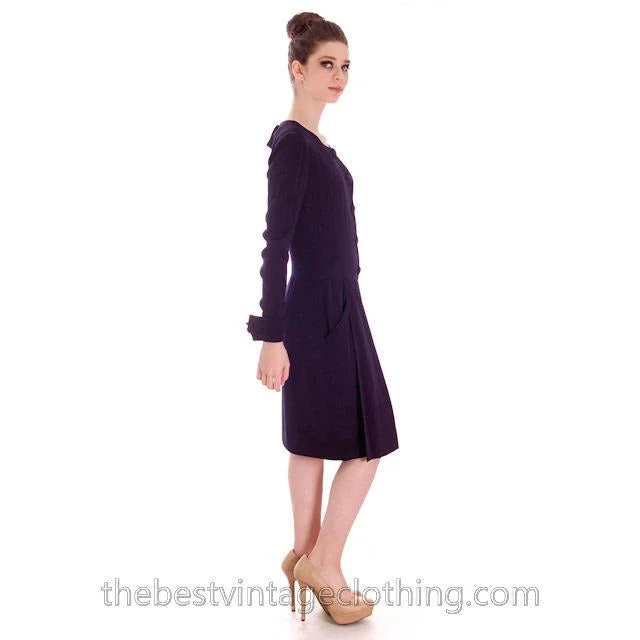 Chanel Couture Vintage Cocktail Dress Deep Blue Backless Sexy Small Tunics Prom sequined Chanel Couture Vintage Cocktail Dress Deep Blue Backless Sexy Small Tunics Prom sequined