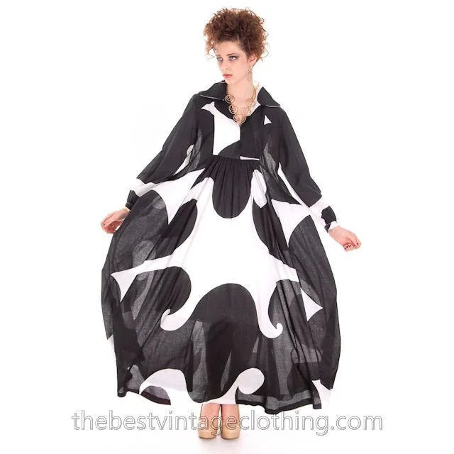 Dramatic Vintage 1960s Marimekko Graphic Tent Dress Black & White S Tunics Review highly Dramatic Vintage 1960s Marimekko Graphic Tent Dress Black & White S Tunics Review highly