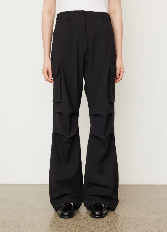 Tailored Cargo Pants Classic Bootcut Trousers