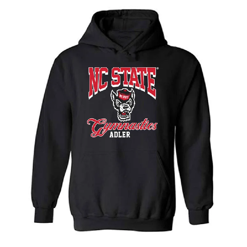 NC State - NCAA Women's Gymnastics : Meg Adler - Fashion Shersey Hooded Sweatshirt Hoodie with Lining Warm Insulated NC State - NCAA Women's Gymnastics : Meg Adler - Fashion Shersey Hooded Sweatshirt Hoodie with Lining Warm Insulated