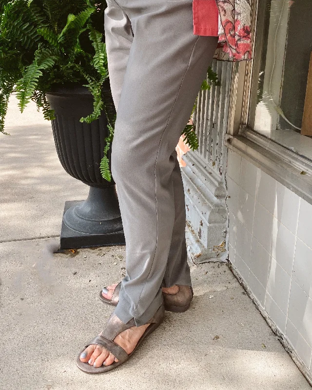 Pull On Ankle Pant w Real Front & Back Pockets M30719PM Relaxed Lounge Trousers