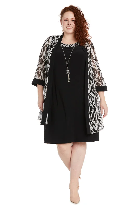 R&M Richards 1466W Short Plus Size Jacket Dress Wool Jacket Cashmere Jacket Tweed Jacket