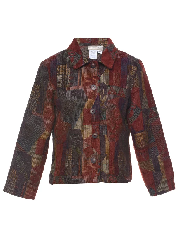 Multi-colour Tapestry Jacket - M Cardigan Sweater Pullover