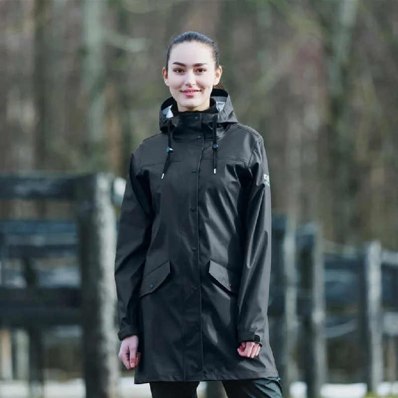 Horze Billie Ladies Rain Jacket Plaid Jacket Tartan Jacket Houndstooth Jacket