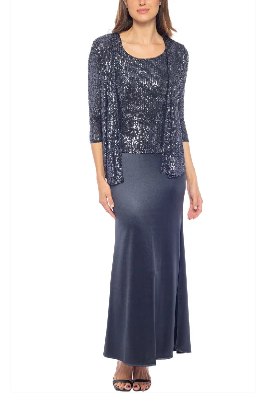 Marina 268541 Long Sequin Mother of the Bride Jacket Dress Striped Jacket Polka Dot Jacket Floral Jacket