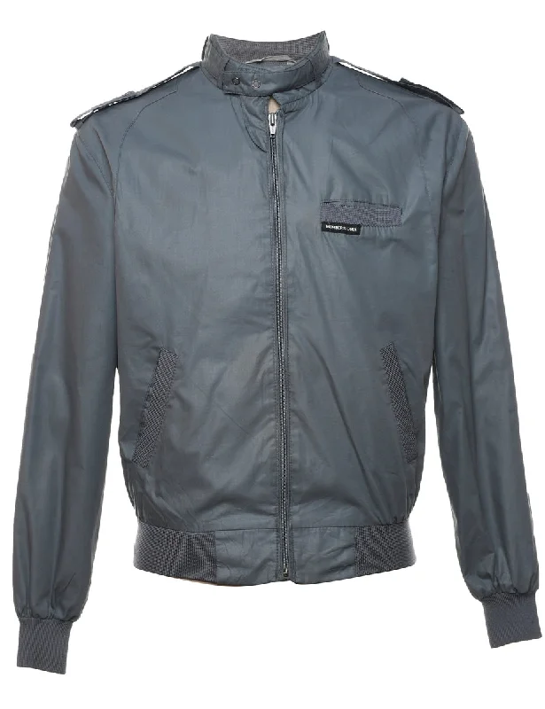 Members Only 1980s Grey Jacket - S Faux Fur Jacket Real Fur Jacket Shearling Jacket