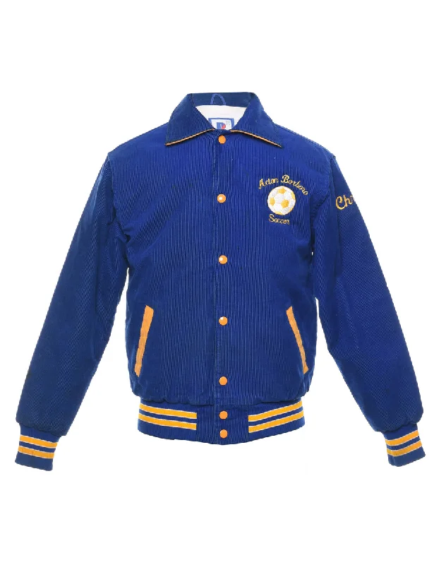 Corduroy Acton Boxboro Soccer Team Jacket - XS Welt Pockets Slit Pockets Flap Pockets