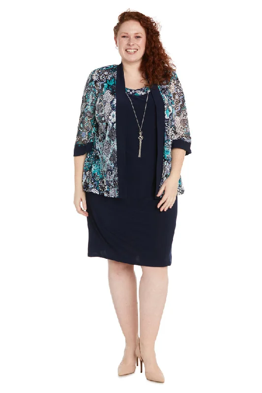R&M Richards 1189W Short Printed Mother of the Bride Jacket Dress Oversized Jacket Tailored Jacket Straight Jacket R&M Richards 1189W Short Printed Mother of the Bride Jacket Dress Oversized Jacket Tailored Jacket Straight Jacket