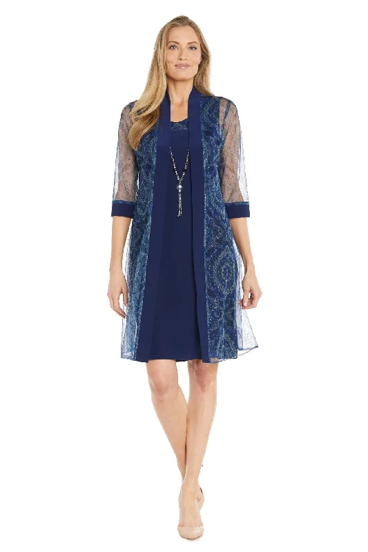 R&M Richards 3151P Short Sequin Jacket Formal Petite Dress Fleece Fabric Down Fabric Feather Fabric