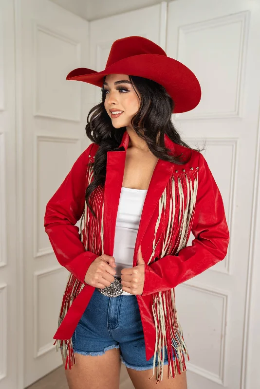 Rock & Roll Denim Red Fringe Jacket BW92D03030 JJ Herringbone Jacket Houndstooth Jacket Plaid Jacket Rock & Roll Denim Red Fringe Jacket BW92D03030 JJ Herringbone Jacket Houndstooth Jacket Plaid Jacket