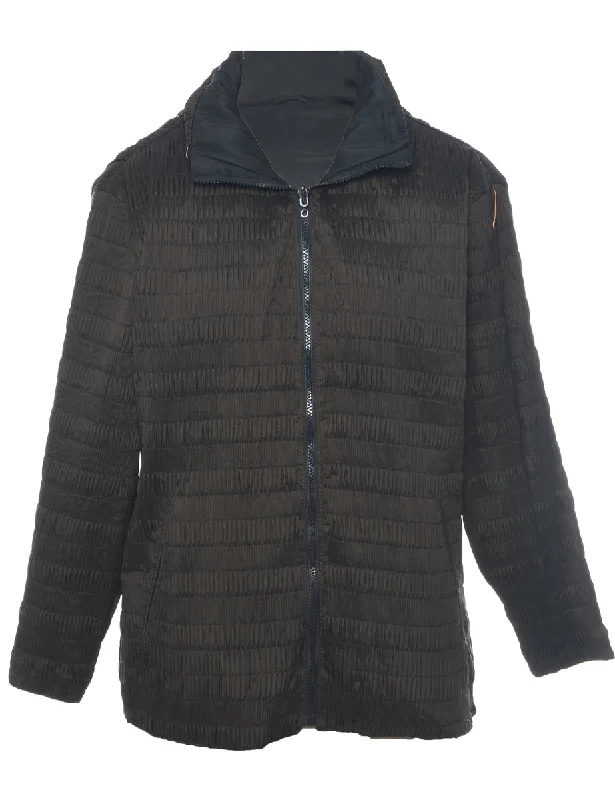 Dark Brown Jacket - L Trench Coat Raincoat Waterproof Jacket