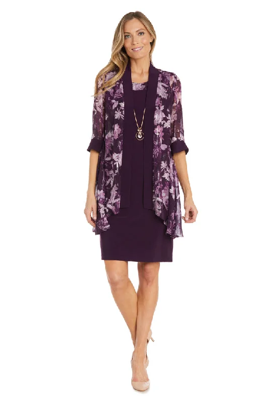 R&M Richards 1285 Mother of the Bride Short Floral Jacket Dress Rayon Jacket Velvet Jacket Corduroy Jacket