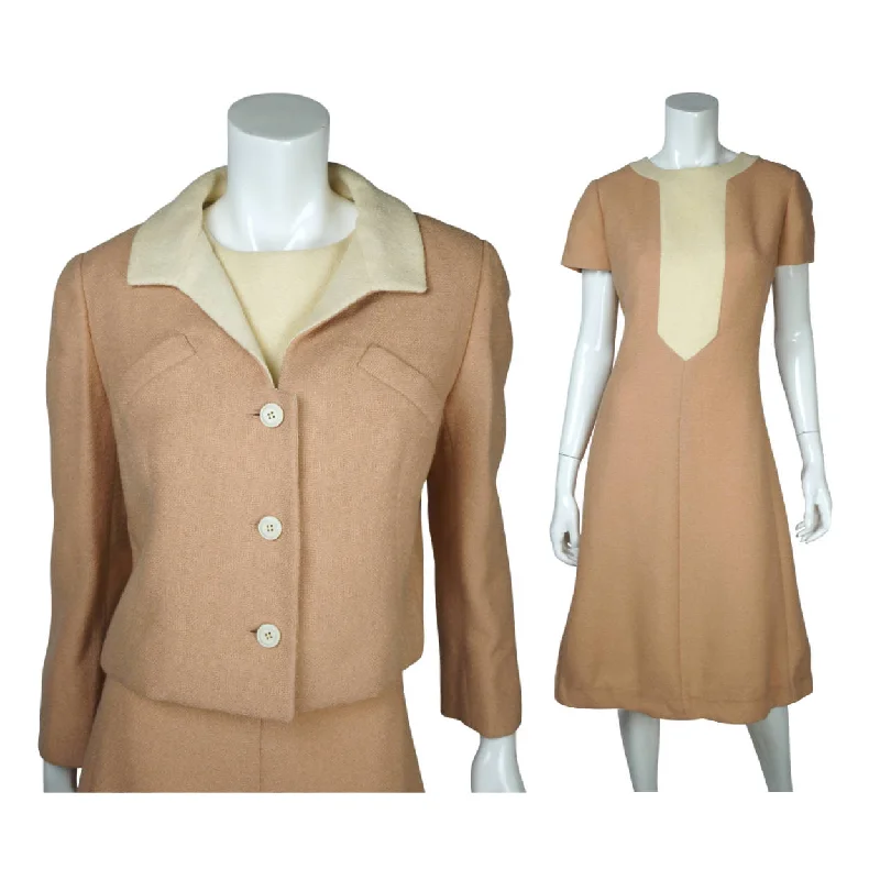 Vintage 60s Dress with Matching Jacket Jackie O Size L Satin Fabric Silk Fabric Chiffon Fabric Vintage 60s Dress with Matching Jacket Jackie O Size L Satin Fabric Silk Fabric Chiffon Fabric