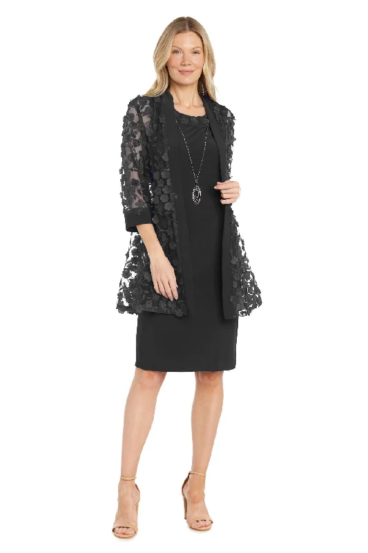 R&M Richards 1816 Short Mother of the Bride 3D Floral Print Jacket Dress Mesh Jacket Canvas Jacket Denim Jacket R&M Richards 1816 Short Mother of the Bride 3D Floral Print Jacket Dress Mesh Jacket Canvas Jacket Denim Jacket