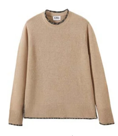27 Miles Malibu - Marisol Cashmere Sweater in Camel Long Sweater Short Sweater Cropped Sweater