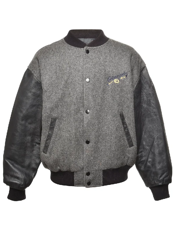 Dark Grey Team Jacket - L Satin Jacket Silk Jacket Chiffon Jacket