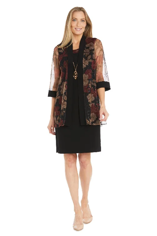 R&M Richards 3312 Short Glitter Mother of the Bride Jacket Dress Trench Coat Raincoat Waterproof Jacket