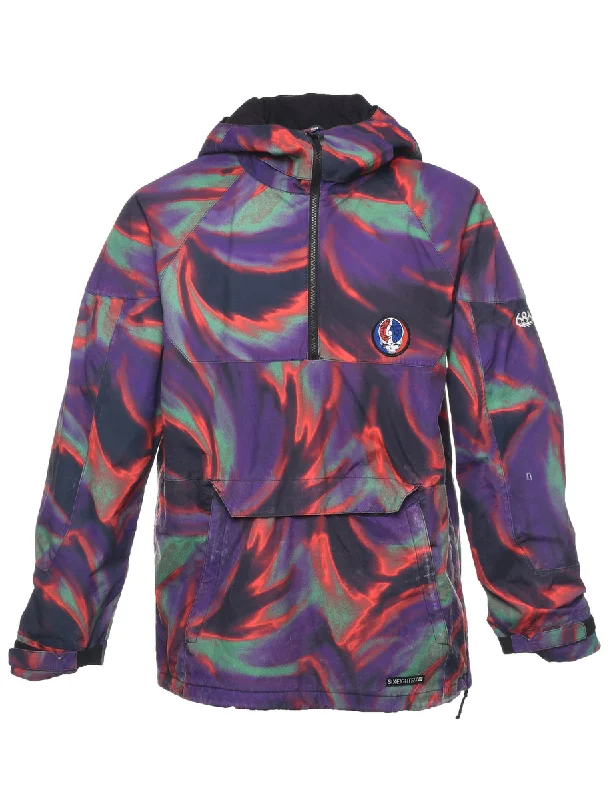 Multi-colour Jacket - L Fleece Jacket Down Jacket Feather Jacket