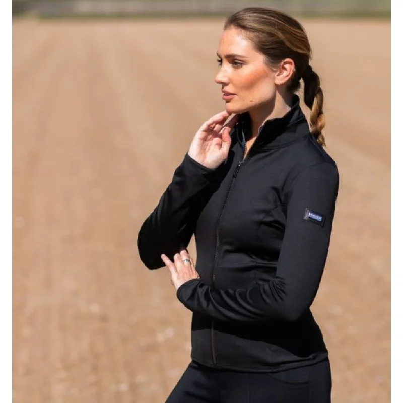 Equestrian Stockholm Ladies Explore Jacket Black Edition One-Shoulder Jacket Off-the-Shoulder Jacket Asymmetrical Jacket