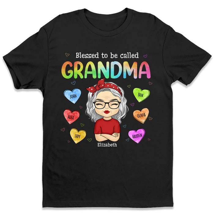 Blessed Great Grandma - Family Personalized Custom Unisex T-shirt, Hoodie, Sweatshirt - Mother's Day, Birthday Gift For Grandma