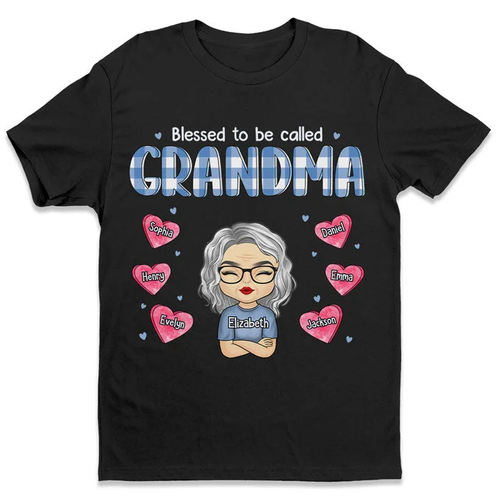 Blessed To Be Called Great Grandma - Family Personalized Custom Unisex T-shirt, Hoodie, Sweatshirt - Mother's Day, Birthday Gift For Grandma