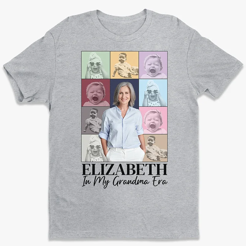 Custom Photo In My Mom Era - Family Personalized Custom Unisex T-shirt, Hoodie, Sweatshirt - Gift For Mom, Grandma