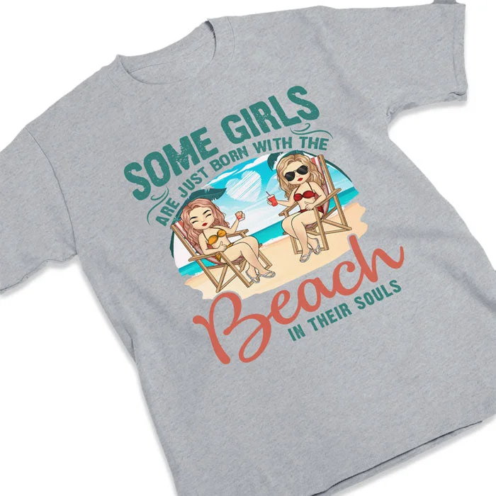 Girls And The Beach - Personalized Unisex T-shirt - Gift For Bestie