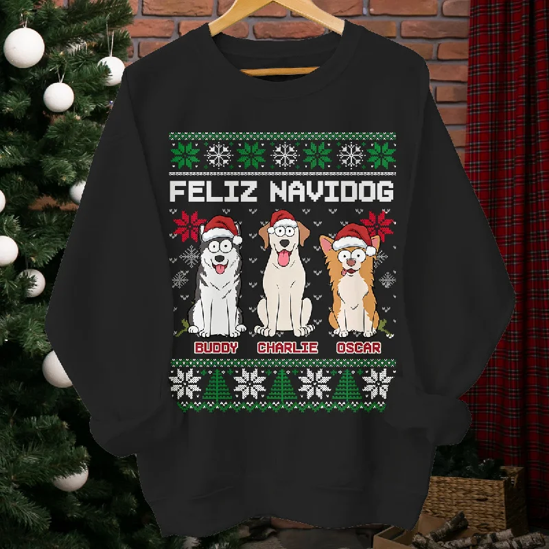 Merry Woofmas - Dog Personalized Custom Unisex T-shirt, Hoodie, Sweatshirt - Christmas Gift For Pet Owners, Pet Lovers