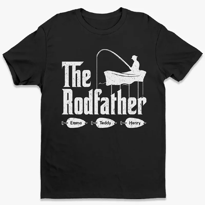 The Rodfather - Family Personalized Custom Unisex T-shirt, Hoodie, Sweatshirt - Father's Day, Gift For Dad