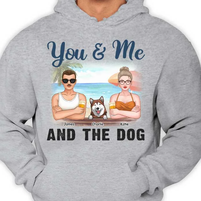 You, Me And The Dogs - Personalized Unisex T-shirt, Hoodie - Gift For Couples, Husband Wife