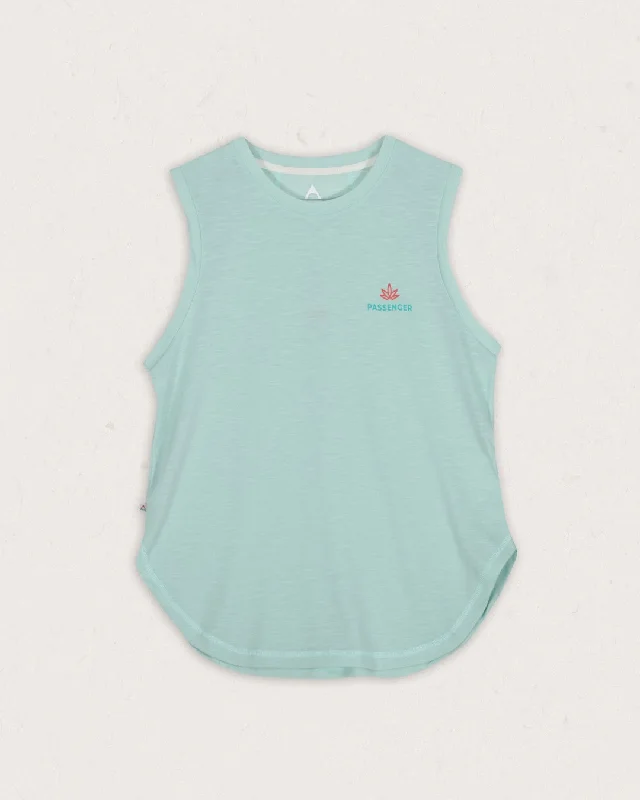 Blue Bird Recycled Active Tank Top - Mint Green