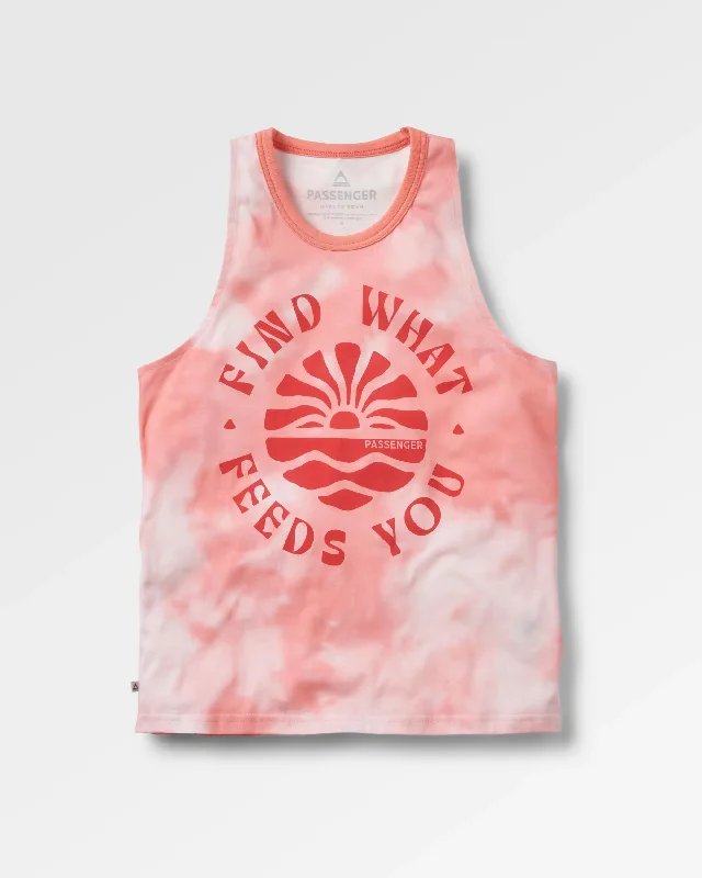 Discovery Organic Cotton Tank Top - Tie Dye Shell Pink