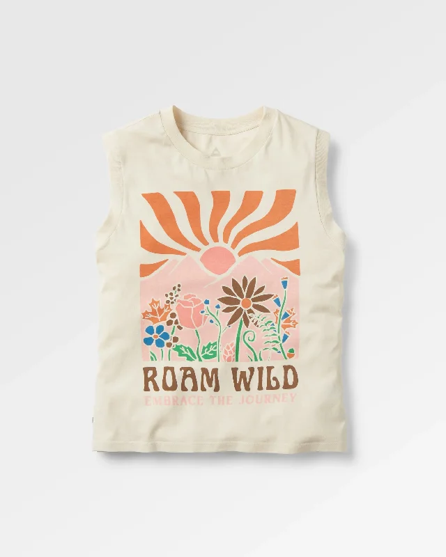 Roam Wild Recycled Cotton Tank Top - Birch