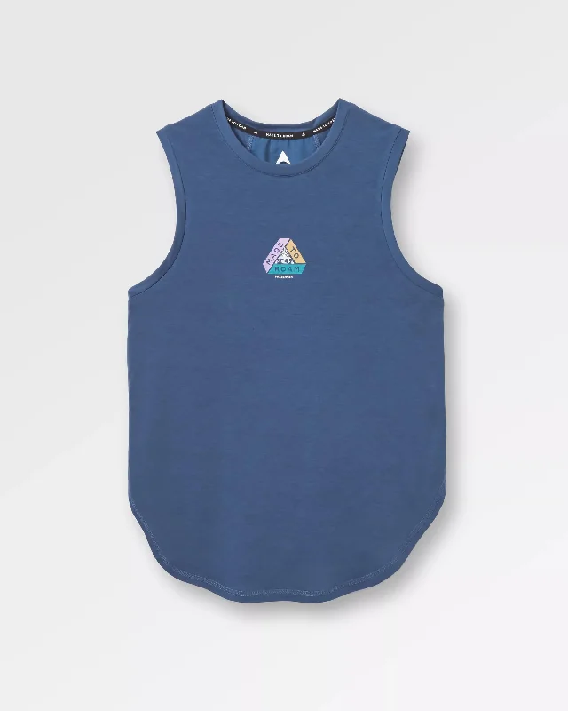 Asana Recycled Active Tank Top - Dark Denim