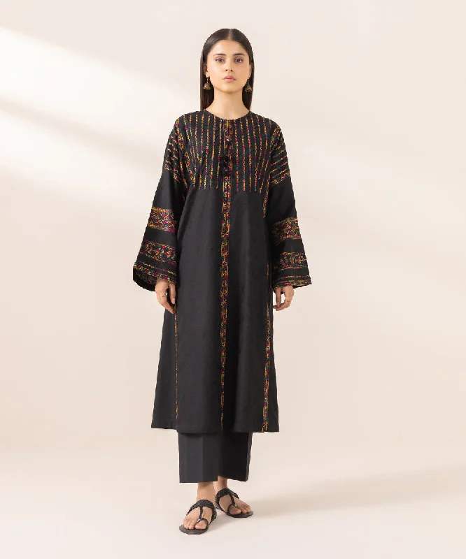 Embroidered Cotton Jacquard Shirt