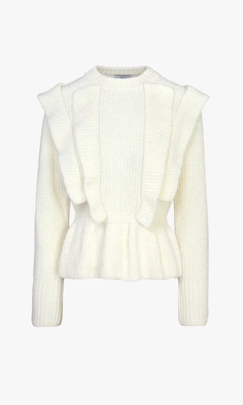 Diane Cozy Ruffled Sweater - FINAL SALE