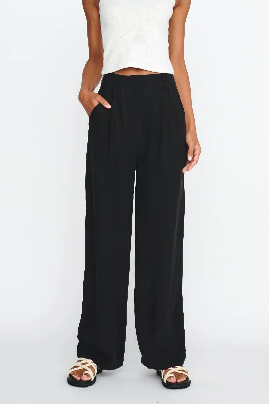 Dodie Straight Leg Trouser Pants Black