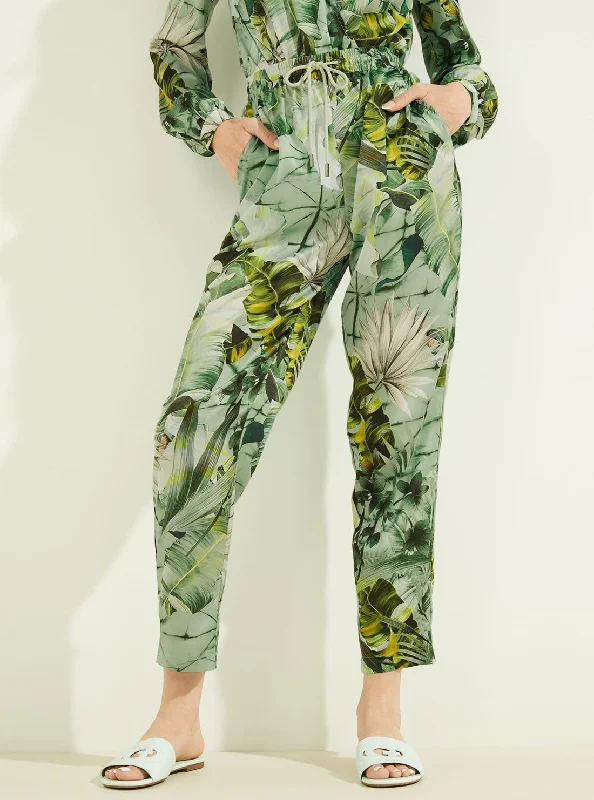 Eco Banana Leaf Print Viola Pants